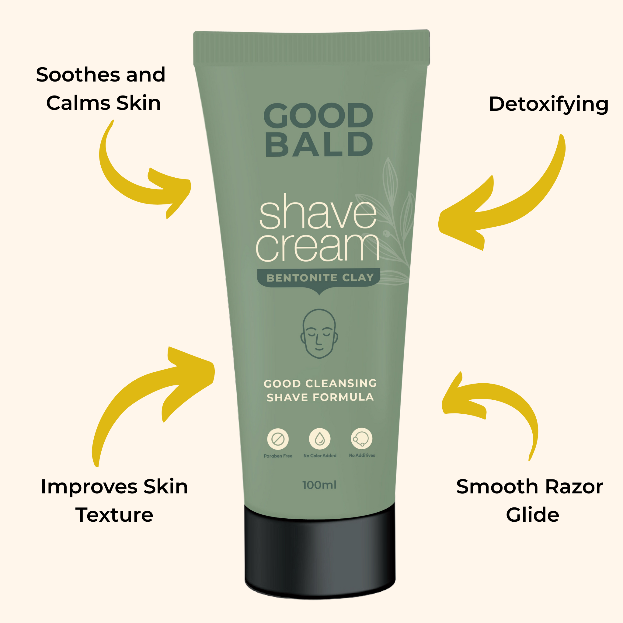 Detox Shave Cream – Bentonite Clay Formula
